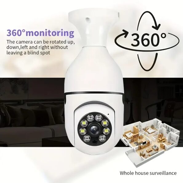 E27 Bulb Socket 1080p IP WiFi Camera HD - Image 6