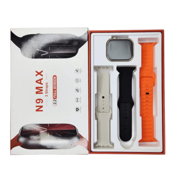 N9 Max Smartwatch with 3 Straps - Image 2