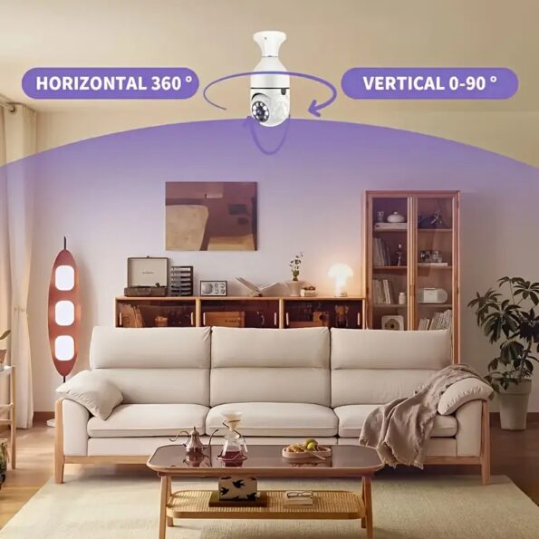 E27 Bulb Socket 1080p IP WiFi Camera HD - Image 2